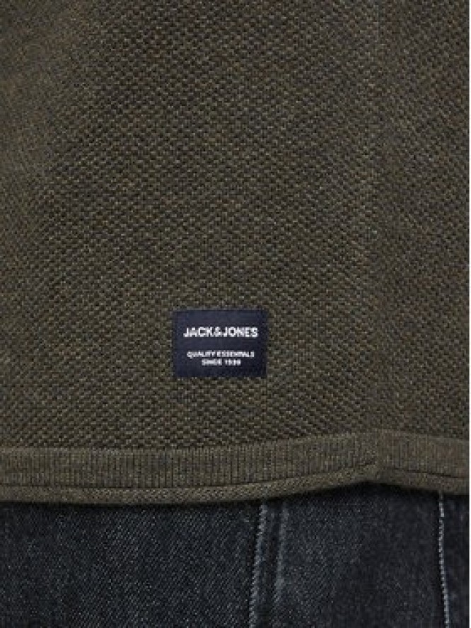 Jack & Jones Sweter Hill 12157321 Zielony Regular Fit