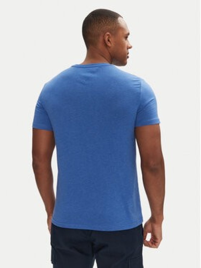 Tommy Jeans T-Shirt Jaspe DM0DM20363 Niebieski Slim Fit