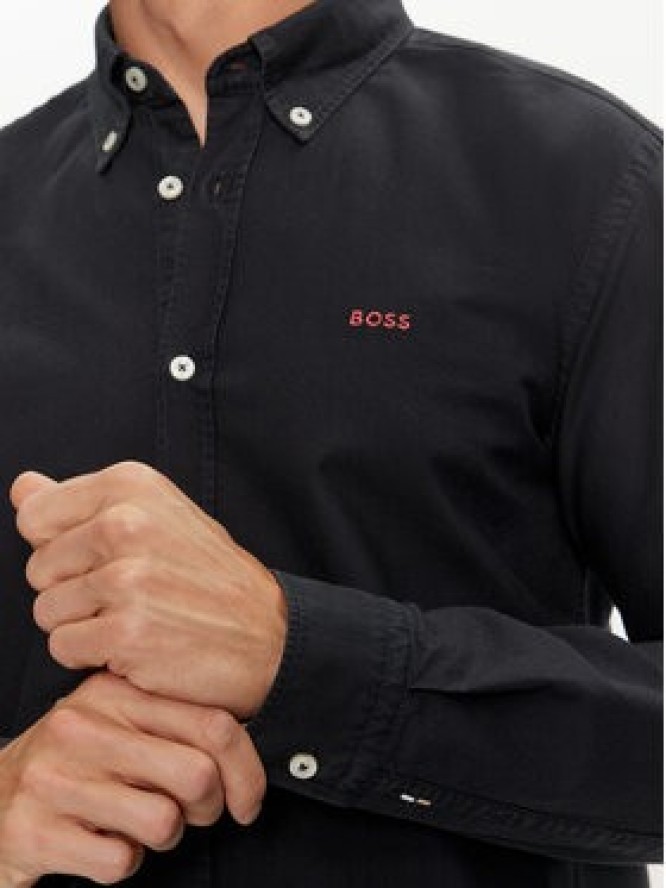 Boss Koszula H-Roan 50521996 Granatowy Slim Fit