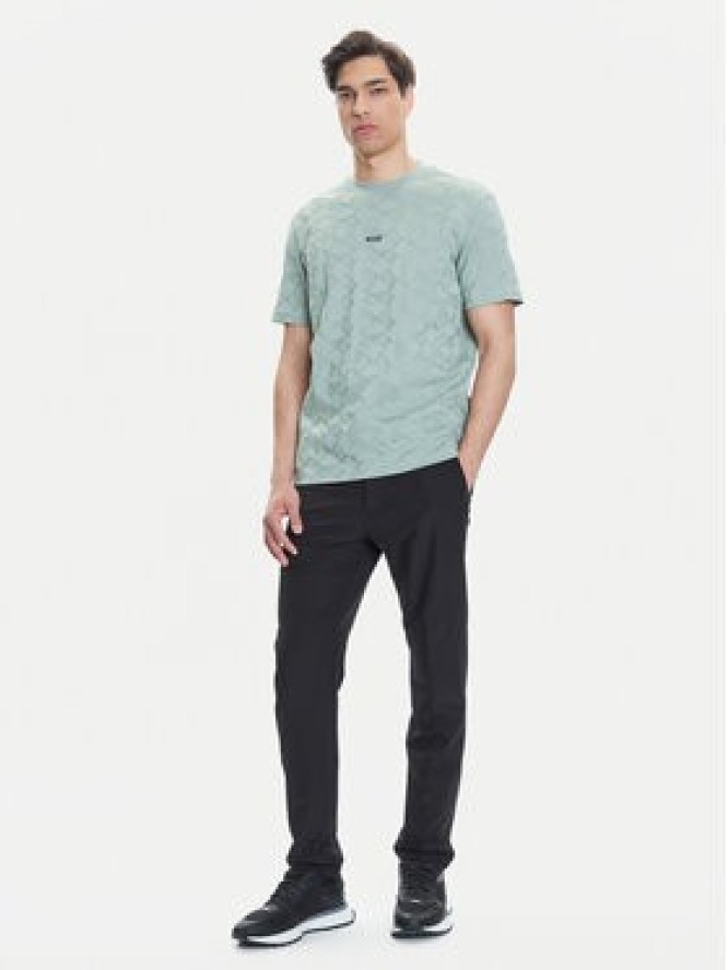 BOSS T-Shirt 50538184 Zielony Relaxed Fit