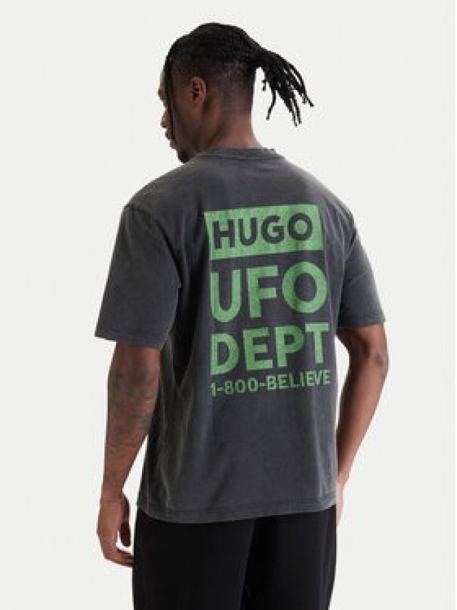 HUGO T-Shirt Nextralio 50560090 Czarny Regular Fit