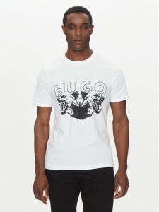 HUGO T-Shirt Durro 50538257 Biały Regular Fit