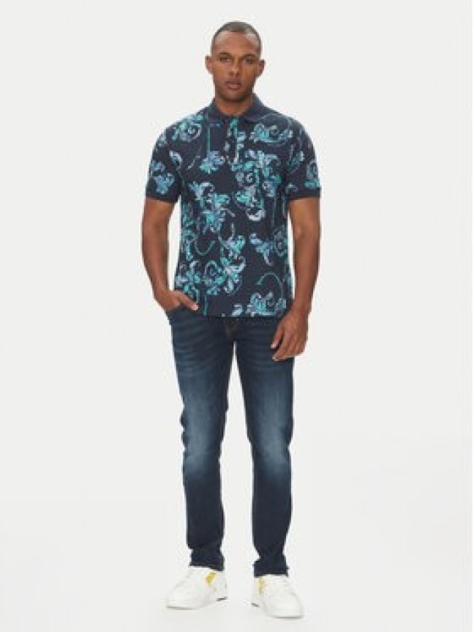 Versace Jeans Couture Jeansy 78GAB5D0 Granatowy Slim Fit