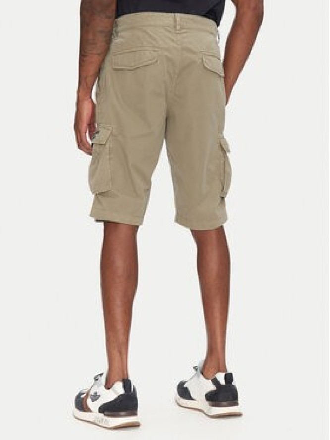 Aeronautica Militare Szorty materiałowe 251BE066CT1122 Khaki Regular Fit