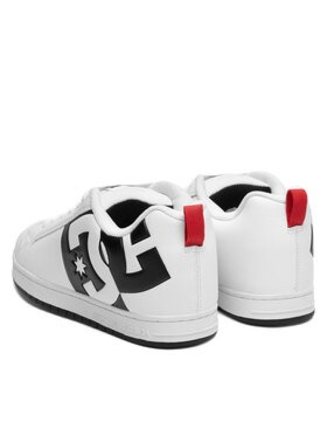DC Shoes Sneakersy COURT GRAFFIK SQ ADYS100442-WLK Biały