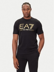 EA7 Emporio Armani T-Shirt 7M001189 AF17789 UC001 Czarny Regular Fit