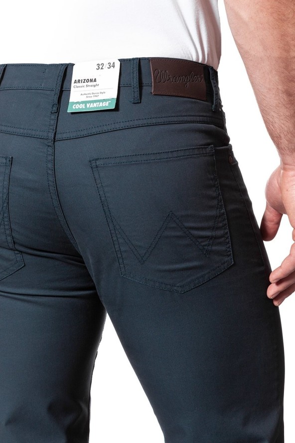 WRANGLER SPODNIE MĘSKIE ARIZONA STRETCH NAVY W12OAN114 112126291