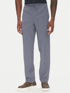 Lindbergh Spodnie materiałowe 30-01112A Niebieski Relaxed Fit