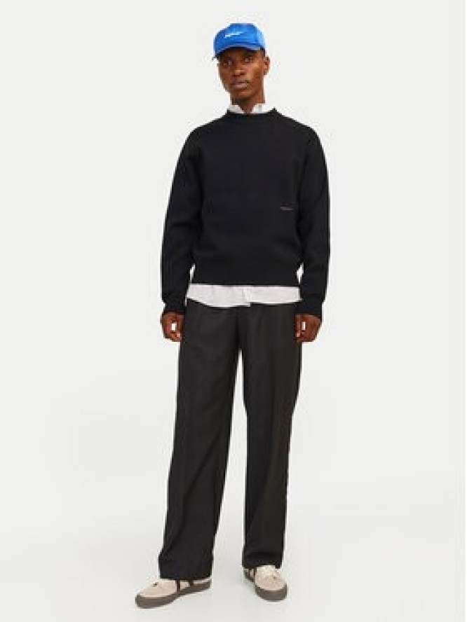 Jack & Jones Sweter 12261852 Czarny Loose Fit