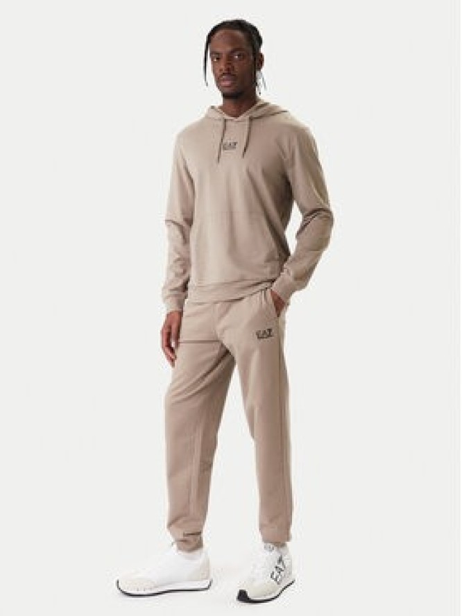EA7 Emporio Armani Spodnie dresowe 8NPP66 PJVRZ U6167 Beżowy Regular Fit