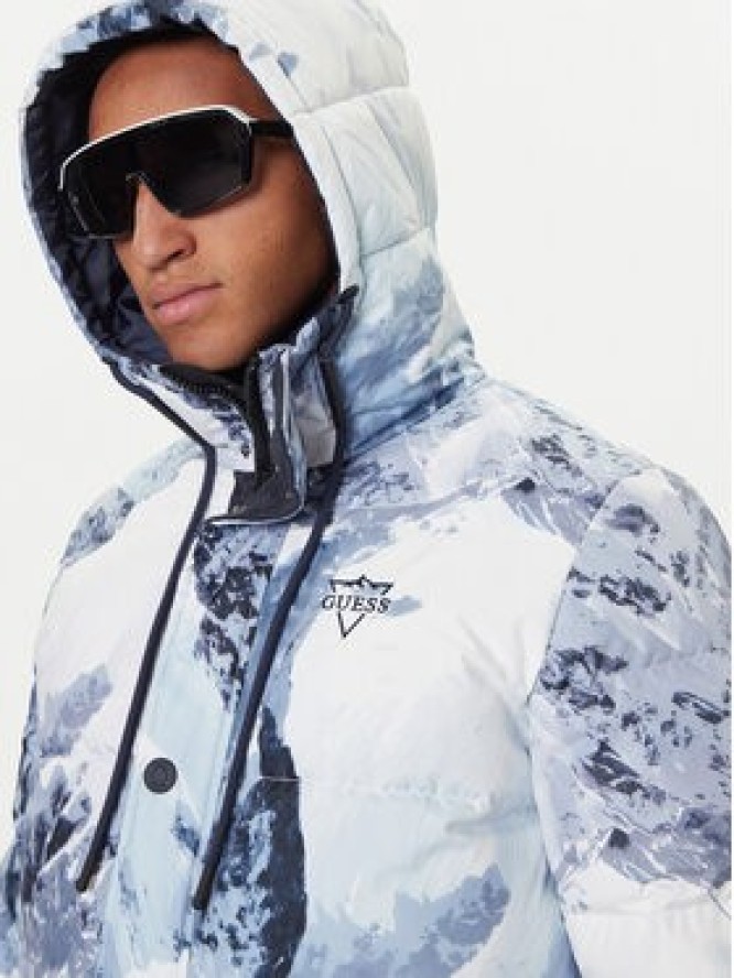 Guess Kurtka puchowa M5BL0O W3282 Niebieski Regular Fit