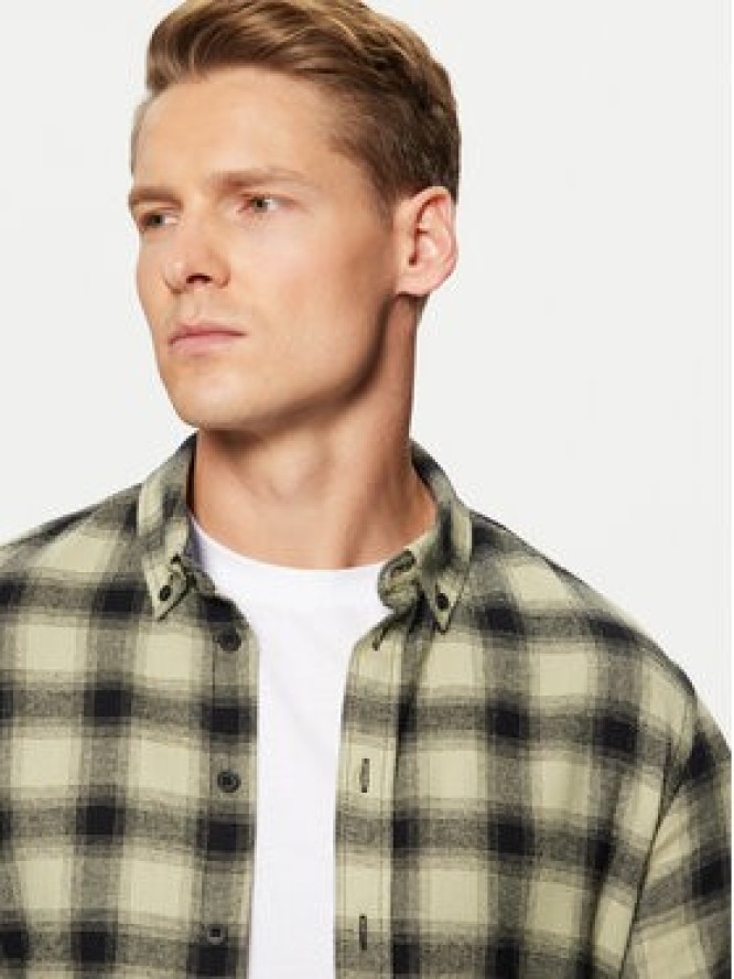 Blend Koszula 20717421 Zielony Slim Fit