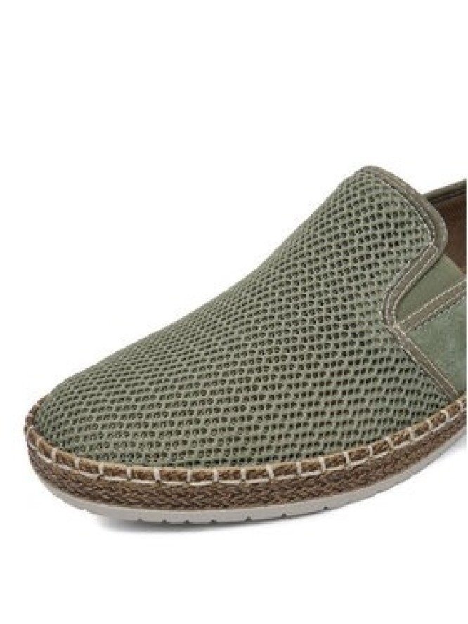 Rieker Espadryle CEO-B5265-52 Zielony jasny