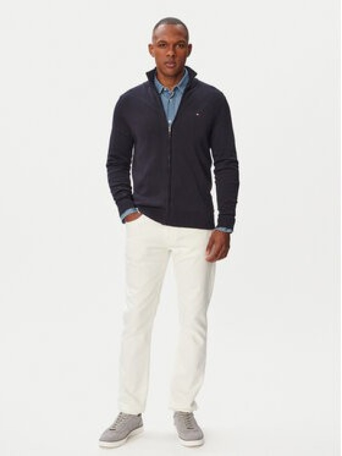 Tommy Hilfiger Kardigan MW0MW36517 Granatowy Regular Fit