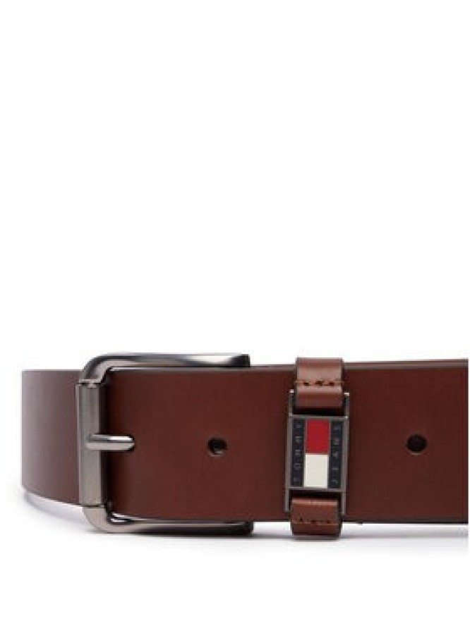 Tommy Jeans Pasek Tjm Tommy Roller Buckle 4.0 AM0AM14460 Brązowy