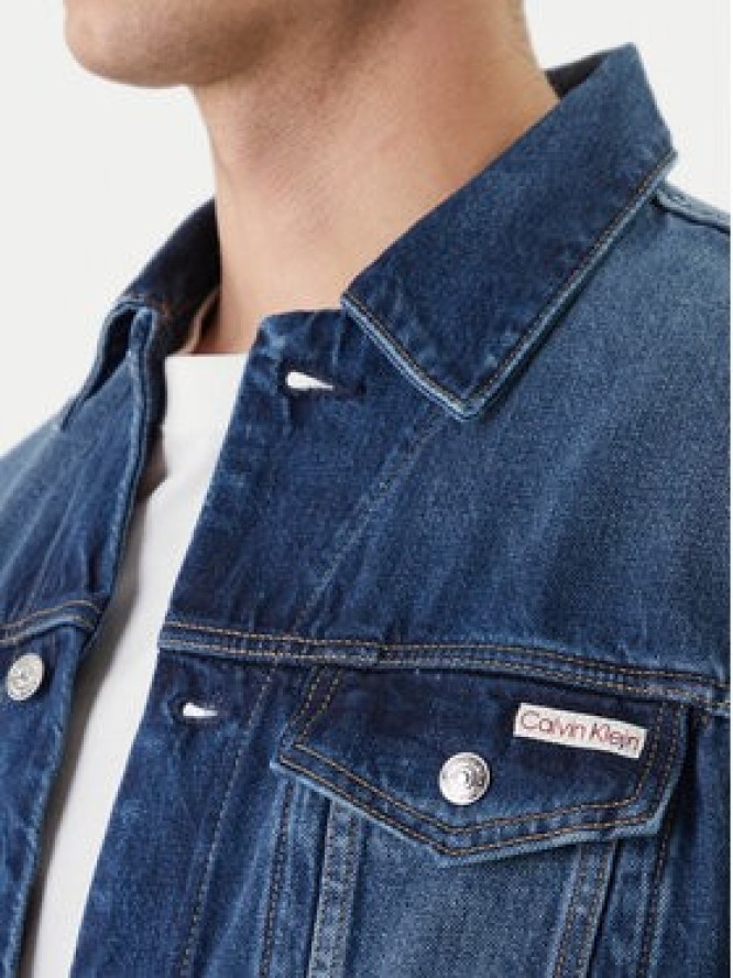 Calvin Klein Jeans Kurtka jeansowa 90s LV04RF705G Granatowy Regular Fit