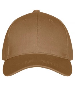 Clique Classic Cap 6 paneli z bawełny – Khaki