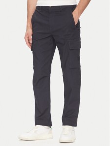 BOSS Spodnie materiałowe 50536882 Granatowy Regular Fit