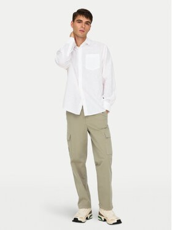 Only & Sons Koszula Caiden 22031804 Biały Regular Fit