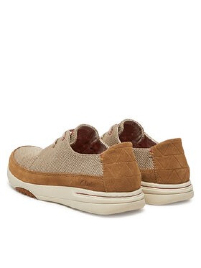 Clarks Sneakersy Easeway Lace 26181369 Beżowy