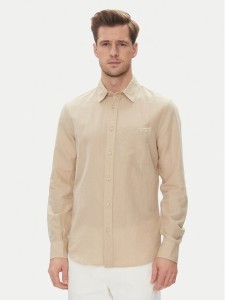 Calvin Klein Jeans Koszula J30J327295 Beżowy Regular Fit