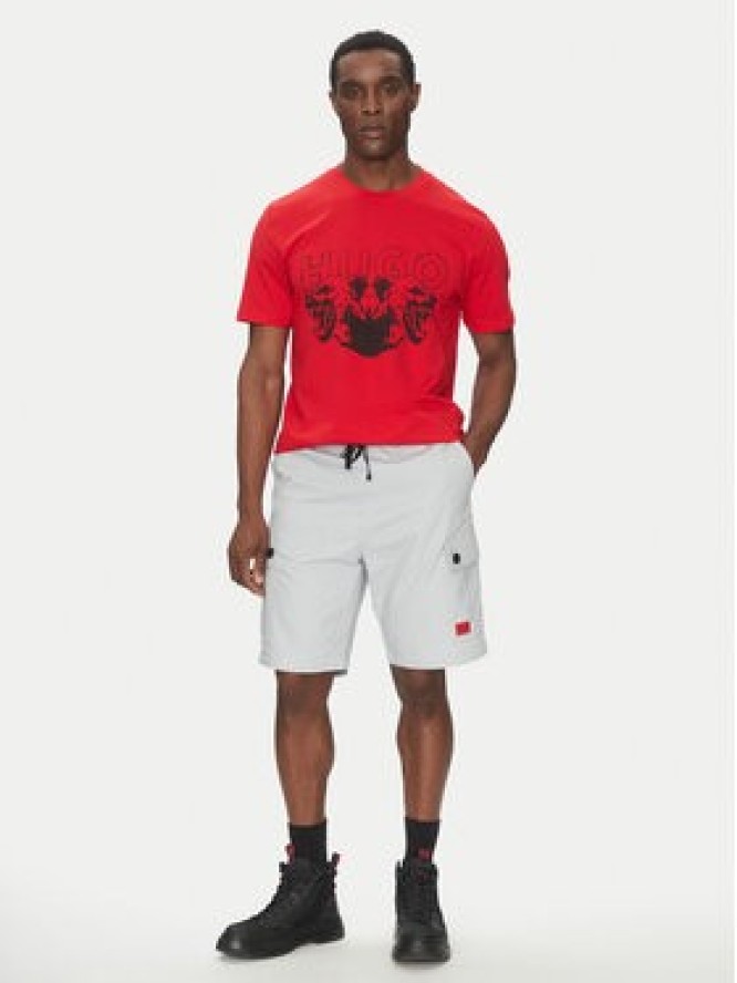 HUGO Szorty materiałowe Garlio 50510594 Szary Regular Fit