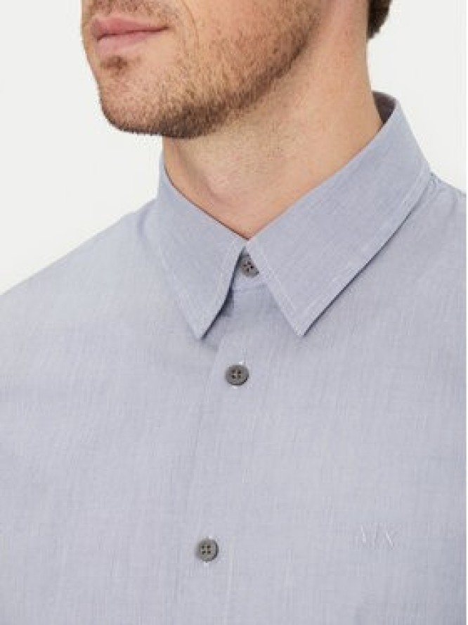 Armani Exchange Koszula XM000445 AF13007 FB056 Błękitny Regular Fit