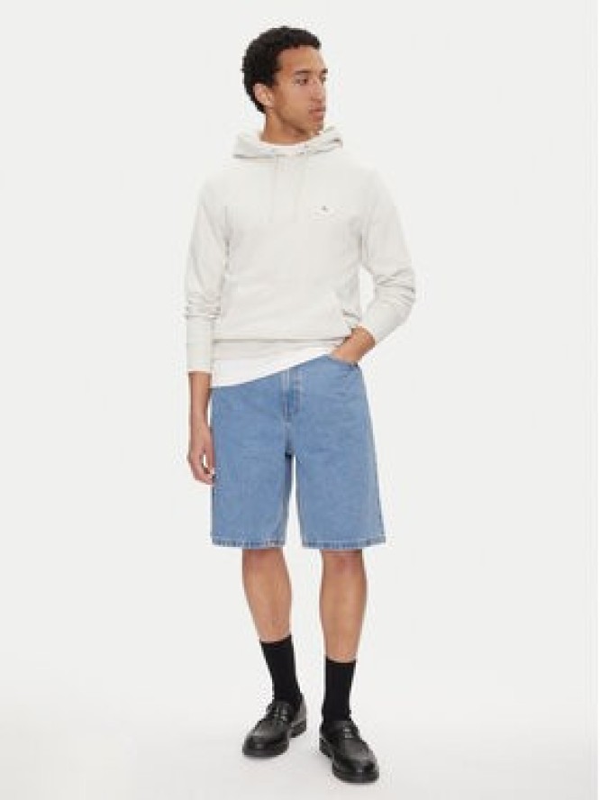 Calvin Klein Jeans Bluza J30J327113 Écru Regular Fit