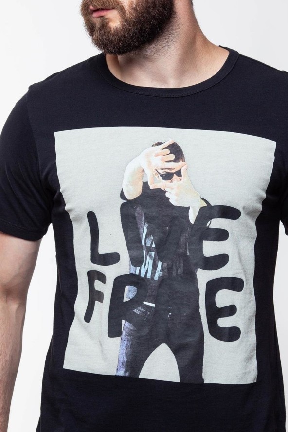 LEE T SHIRT PHOTO TEE BLACK L60QEP01 112113474