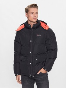 Deus Ex Machina Kurtka zimowa Summit DMF226317 Czarny Regular Fit