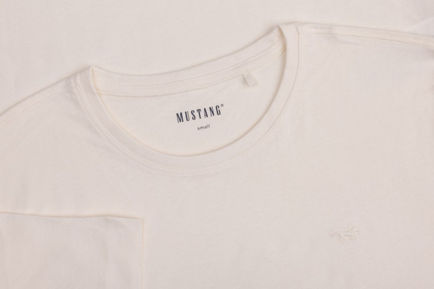 Męski T-Shirt Mustang Style Alex Egret 1017337 2000
