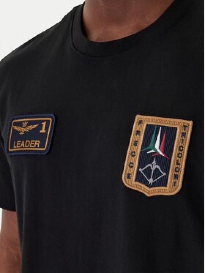 Aeronautica Militare T-Shirt 261TS2544UJ00592 Czarny Regular Fit