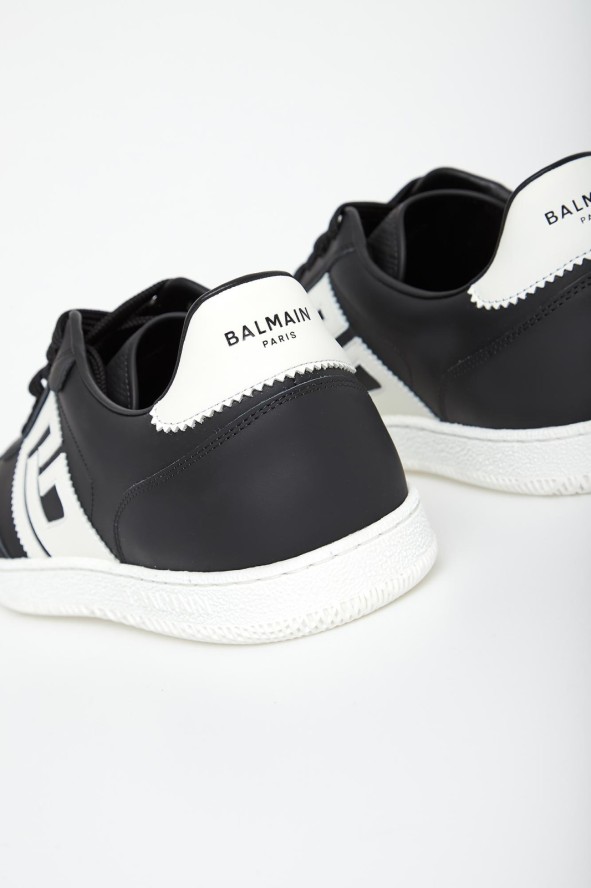 Sneakersy męskie skórzane Swan BALMAIN