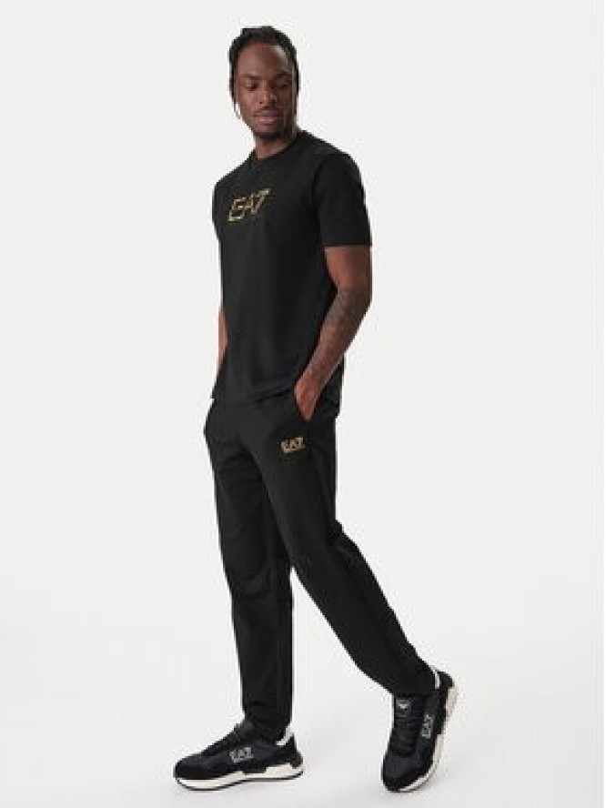 EA7 Emporio Armani Spodnie dresowe 8NPP65 PJVRZ MC004 Czarny Regular Fit