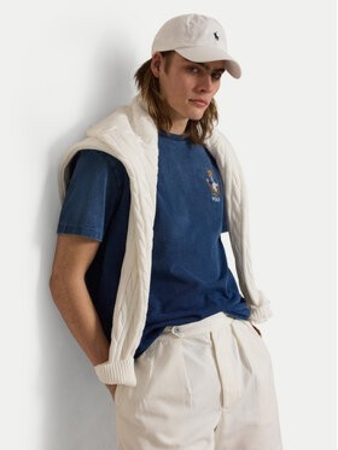 Polo Ralph Lauren T-Shirt 710B18560001 Granatowy Classic Fit