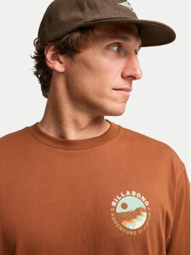 Billabong T-Shirt Rockies EBYZT00380 Brązowy Regular Fit