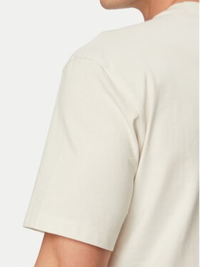 HUGO T-Shirt Dumeon 50557445 Kremowy Regular Fit