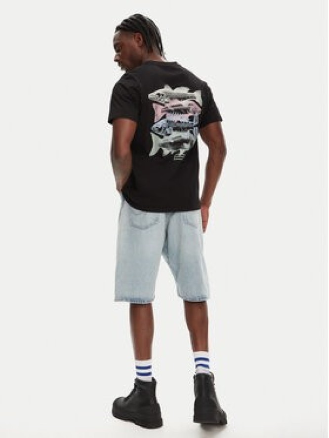 Hunter T-Shirt Raasay Graphic HARM0034251 Czarny Regular Fit