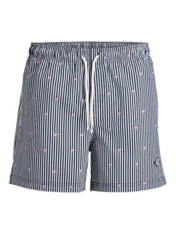 Jack & Jones Szorty kąpielowe Maui Breeze 12291425 Granatowy Regular Fit