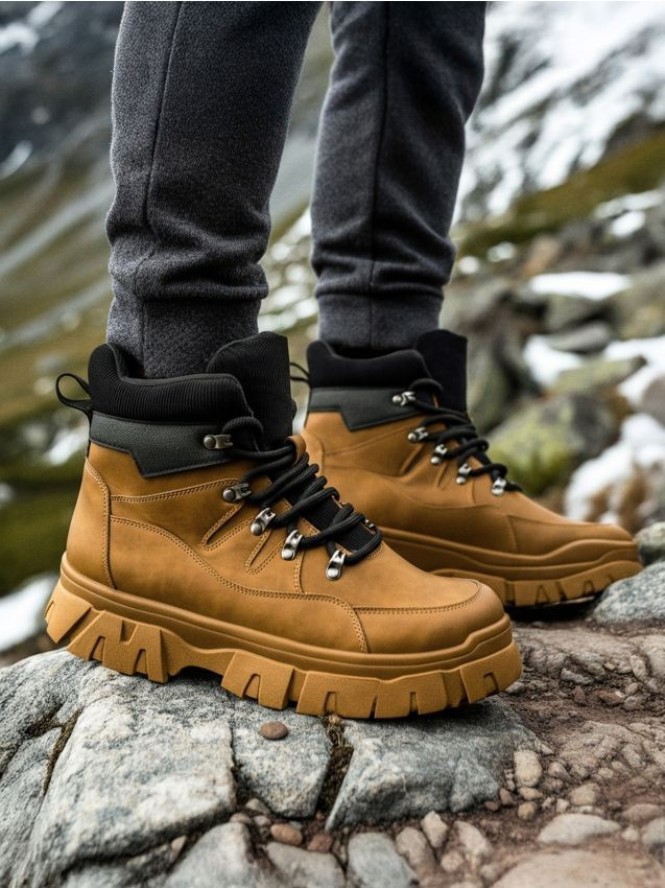 Trapery za kostkę - brązowy