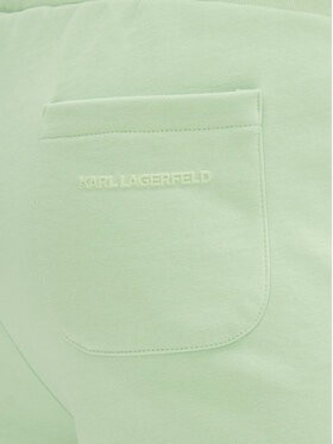 KARL LAGERFELD Szorty sportowe 705014 552900 Zielony Regular Fit