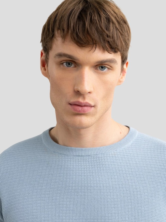 Sweter męski bawełniany błękitny Neilon 400