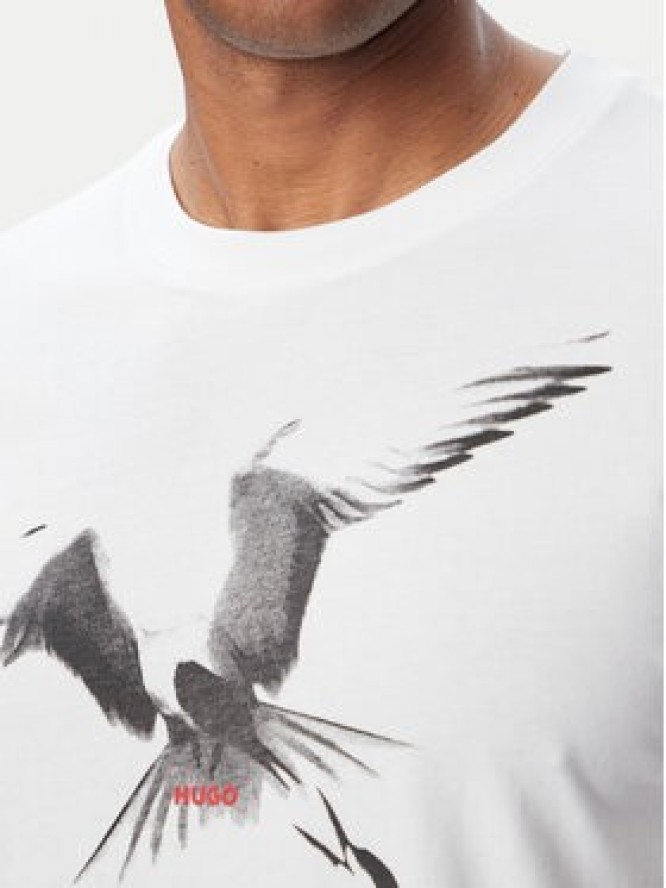 HUGO T-Shirt Dirunn 50564143 Biały Regular Fit