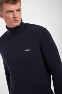 Golf męski wełniany AERONAUTICA MILITARE