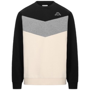 Bluza bez kaptura Męska Kappa Idisson Active Man Czarny