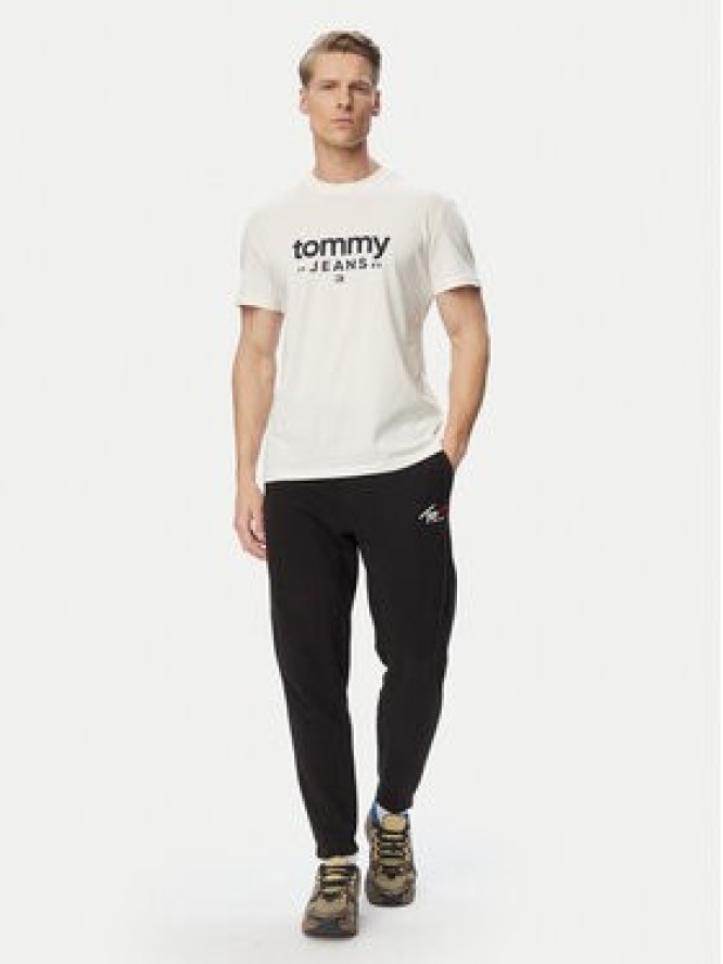 Tommy Jeans T-Shirt Graphic DM0DM23376 Biały Slim Fit