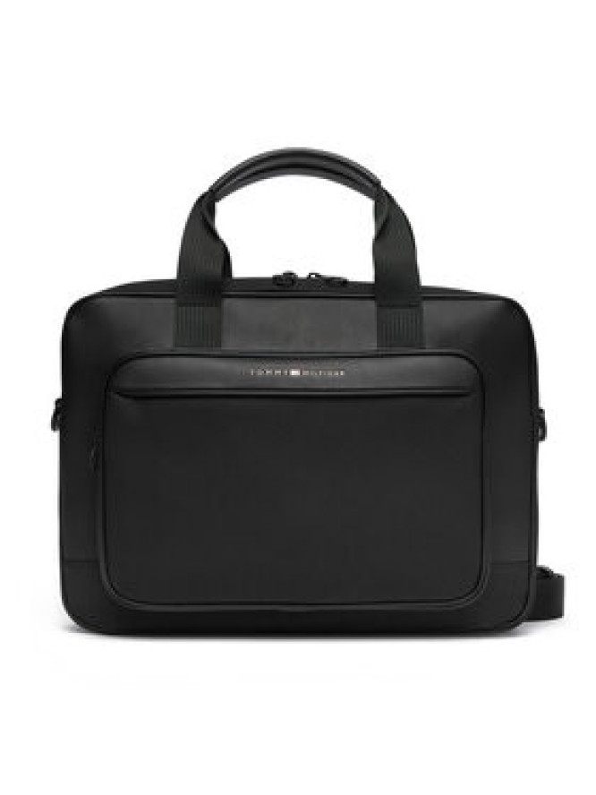 Tommy Hilfiger Torba na laptopa Th Foundation Computer Bag AM0AM13626 Czarny
