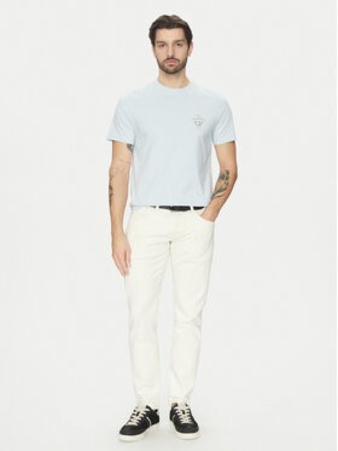 Guess Jeans T-Shirt M5GI55 K8FQ4 Błękitny Regular Fit