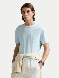 Polo Ralph Lauren T-Shirt 710969628002 Błękitny Custom Slim Fit