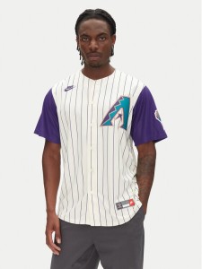 Nike Koszula CO25-DIC1-DIA-A3F Écru Regular Fit